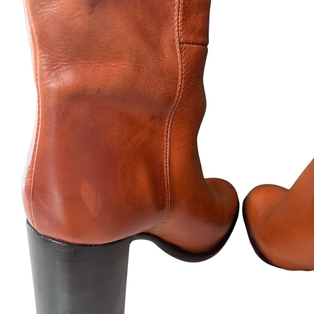 Free People Grayson Tall Boots In Saddle Brown Sz 38 US 7.5 - Picture 9 of 16